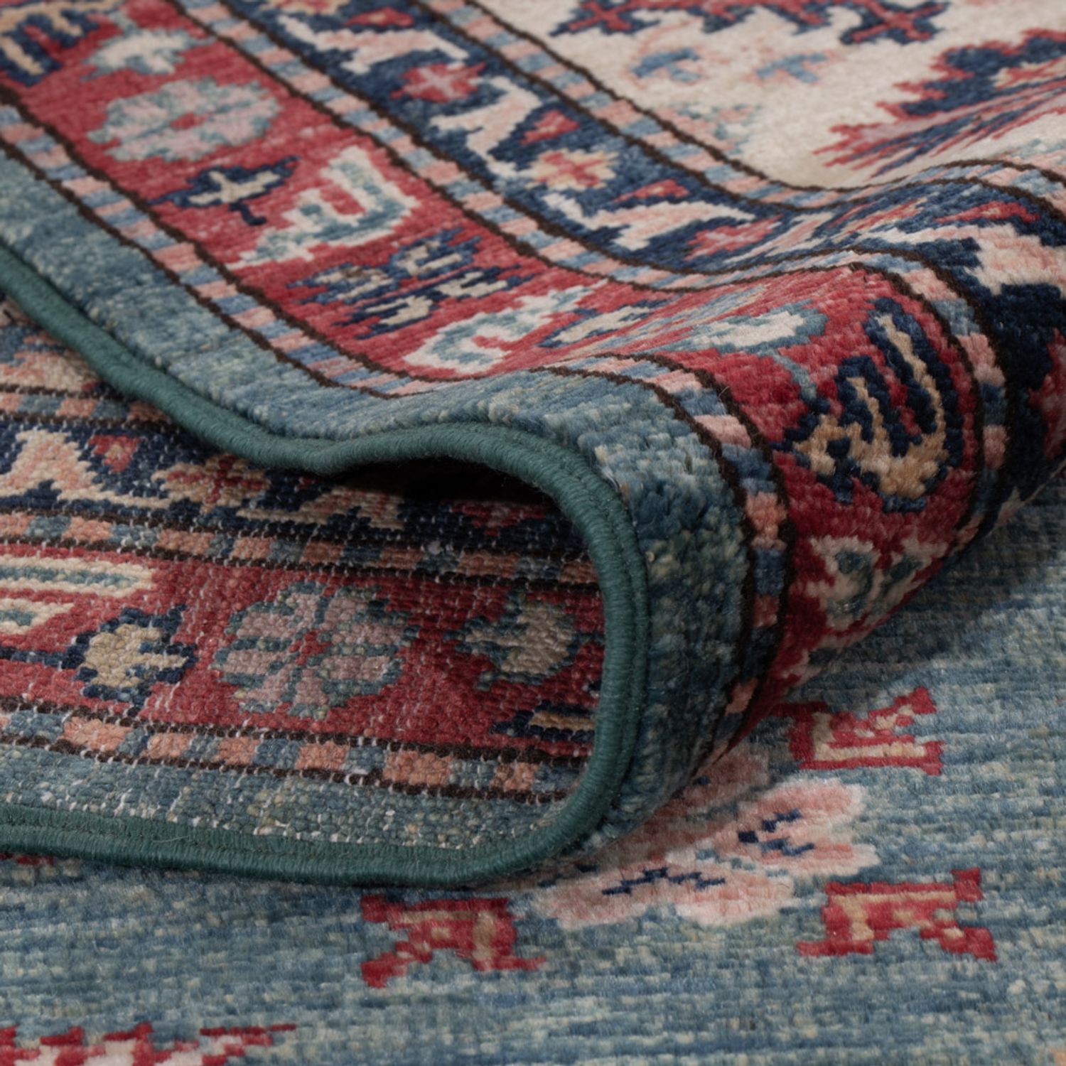 Ziegler Teppich - Kazak - 240 x 171 cm - petrolblau