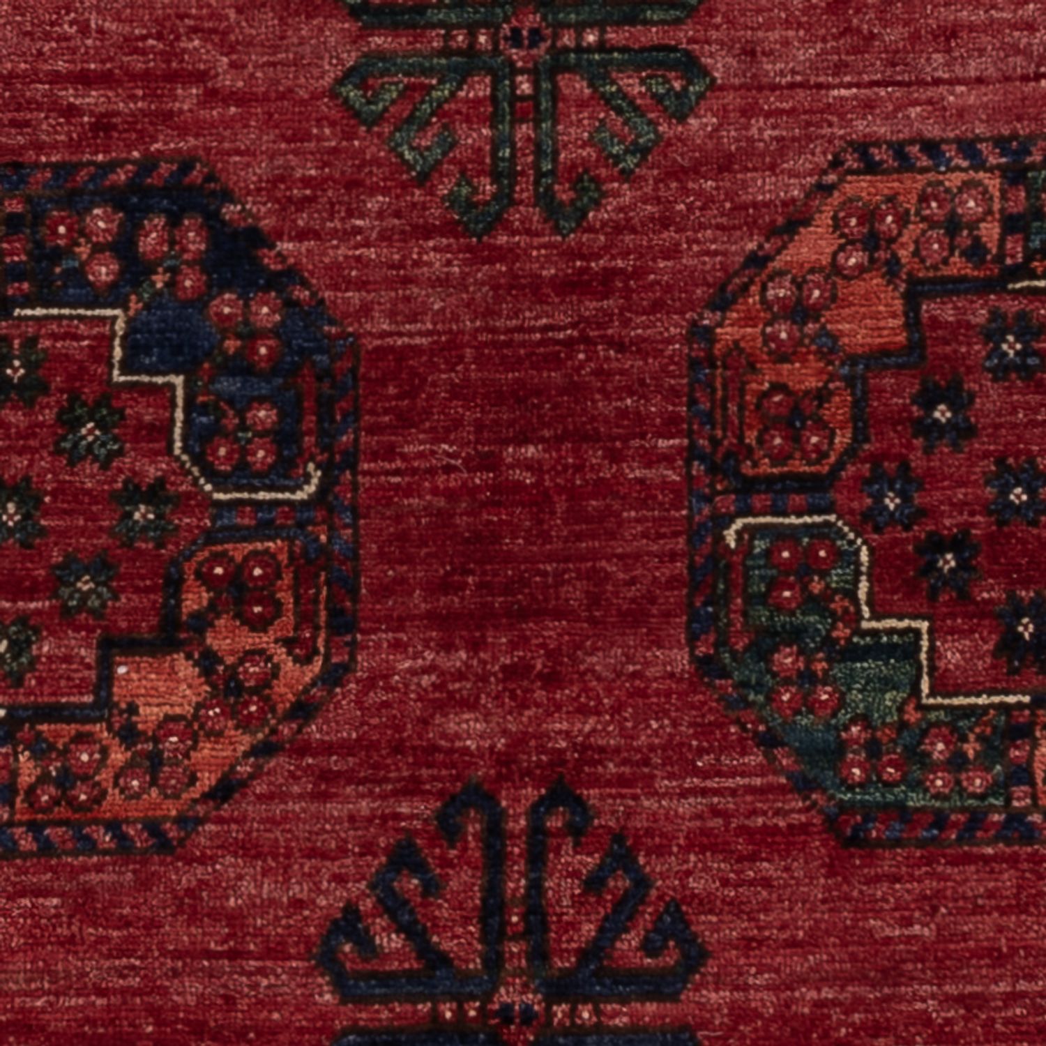 Afghan Teppich - 202 x 155 cm - rot
