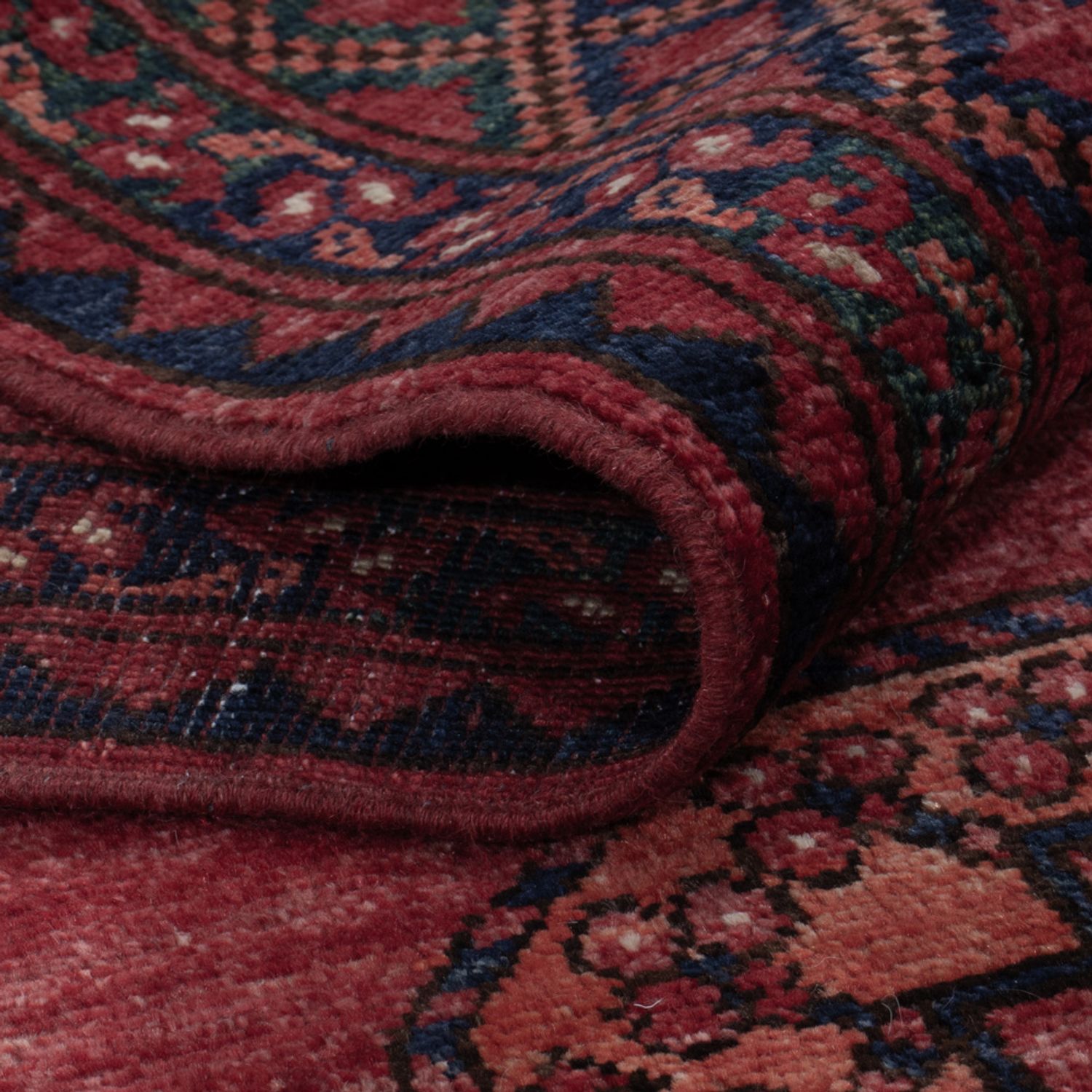 Afghan Teppich - 202 x 155 cm - rot