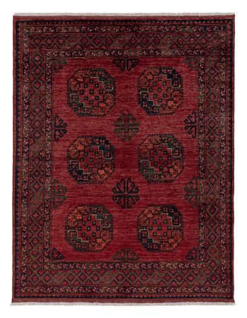 Afghan Teppich - 202 x 155 cm - rot
