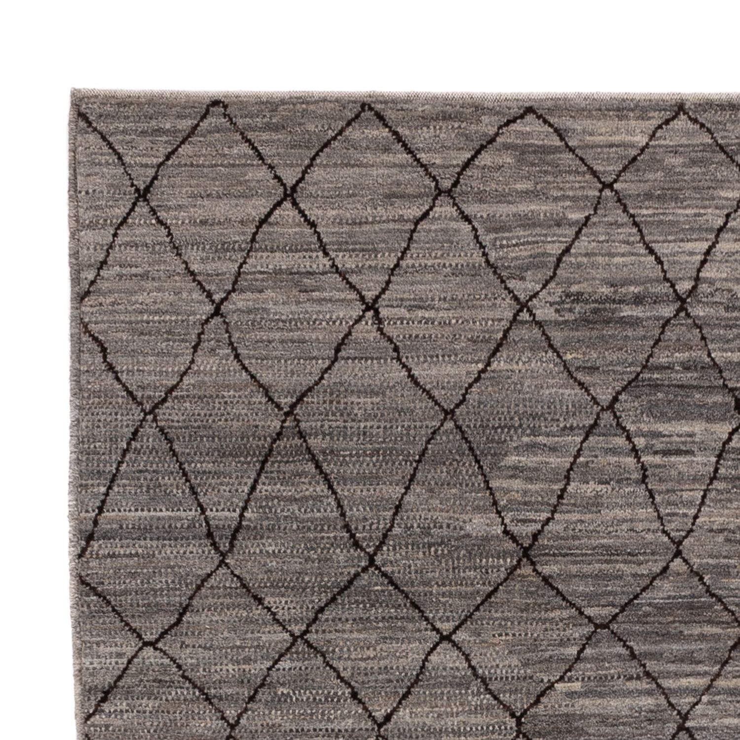 Berber Teppich - 212 x 150 cm - dunkelgrau