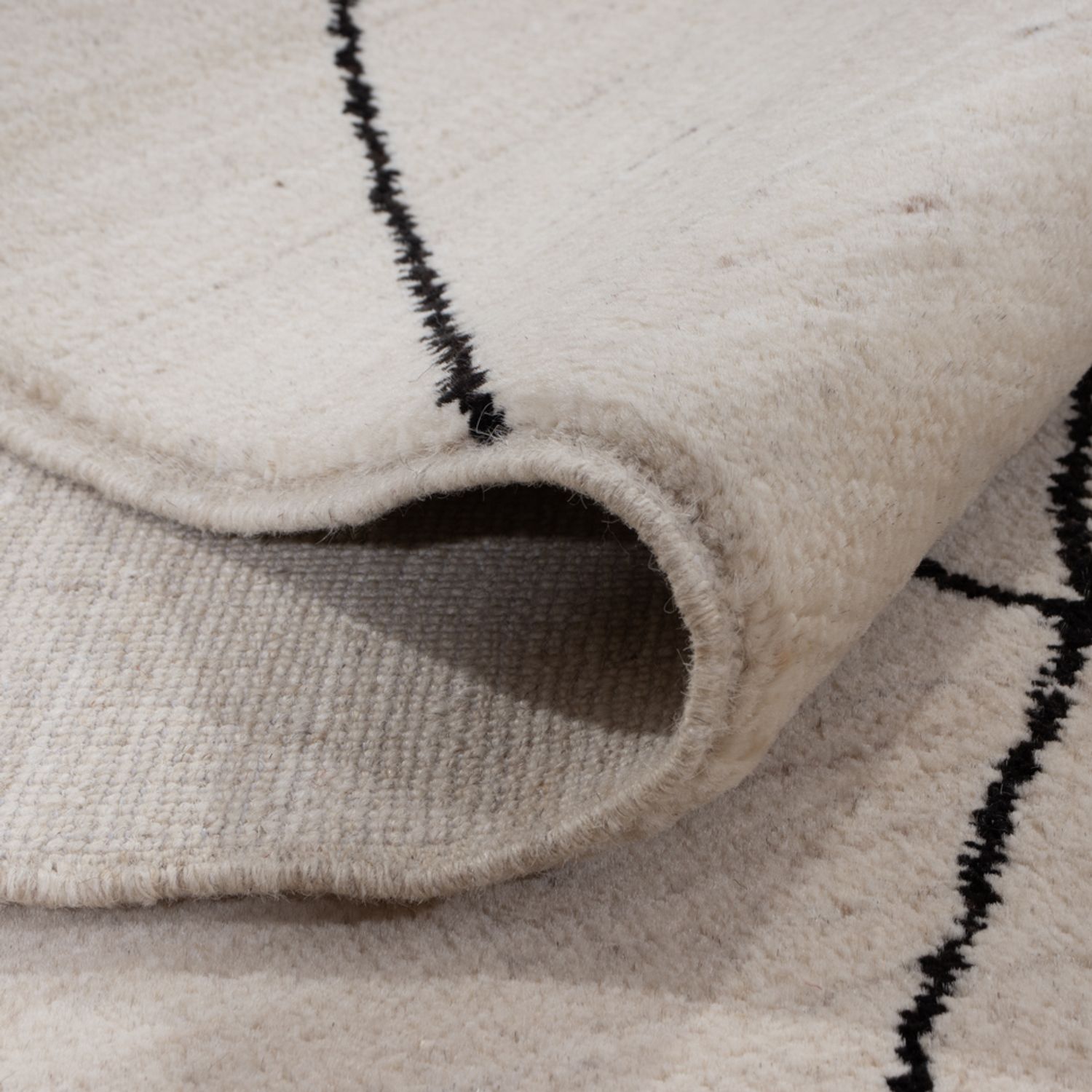 Alfombra bereber - 204 x 150 cm - gris claro