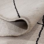 Alfombra bereber - 204 x 150 cm - gris claro