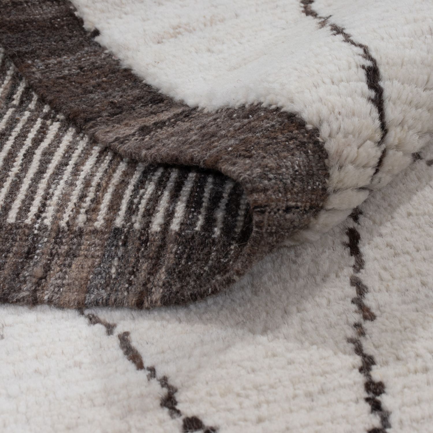 Berber Teppich - 200 x 161 cm - grau