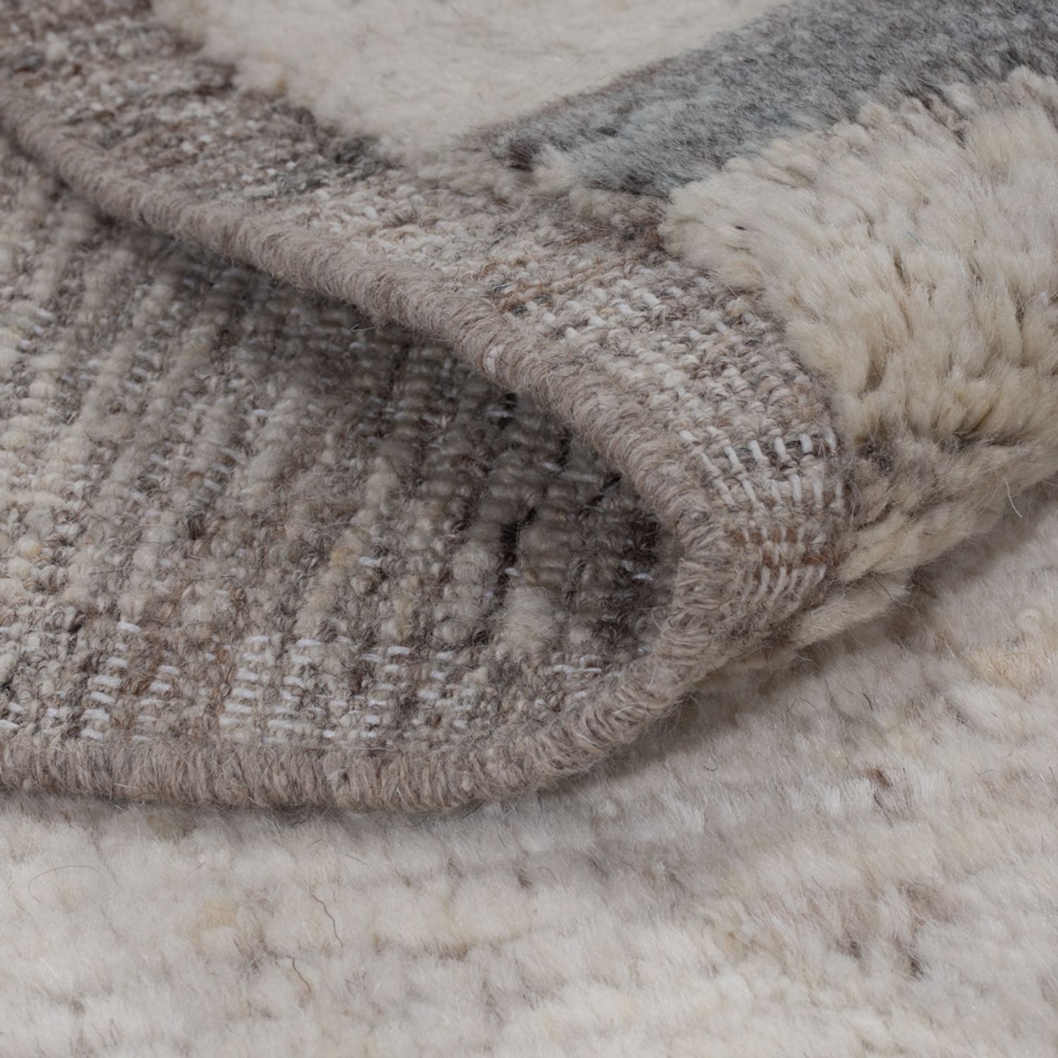 Alfombra bereber - 192 x 150 cm - gris