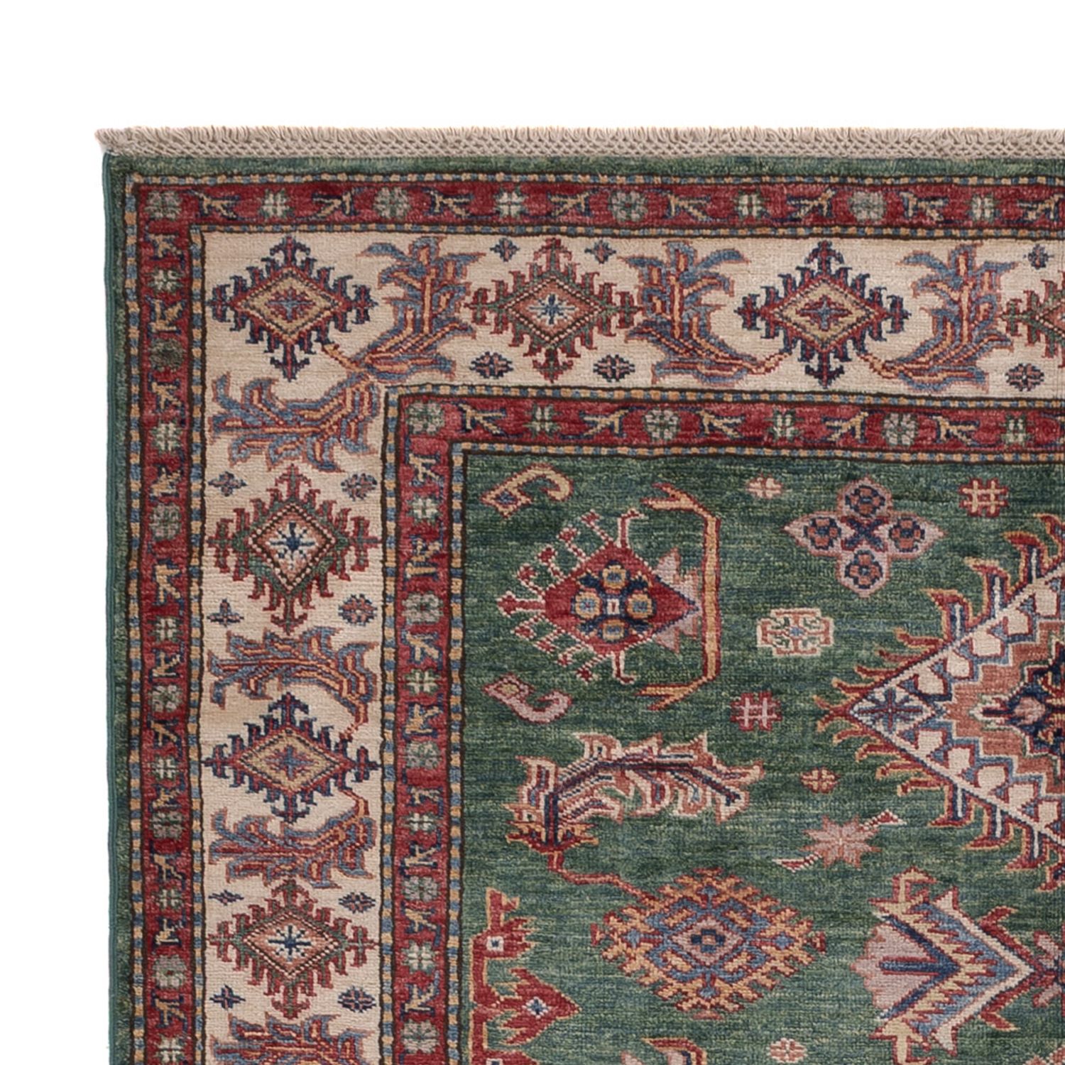 Ziegler Teppich - Kazak - 200 x 148 cm - grün