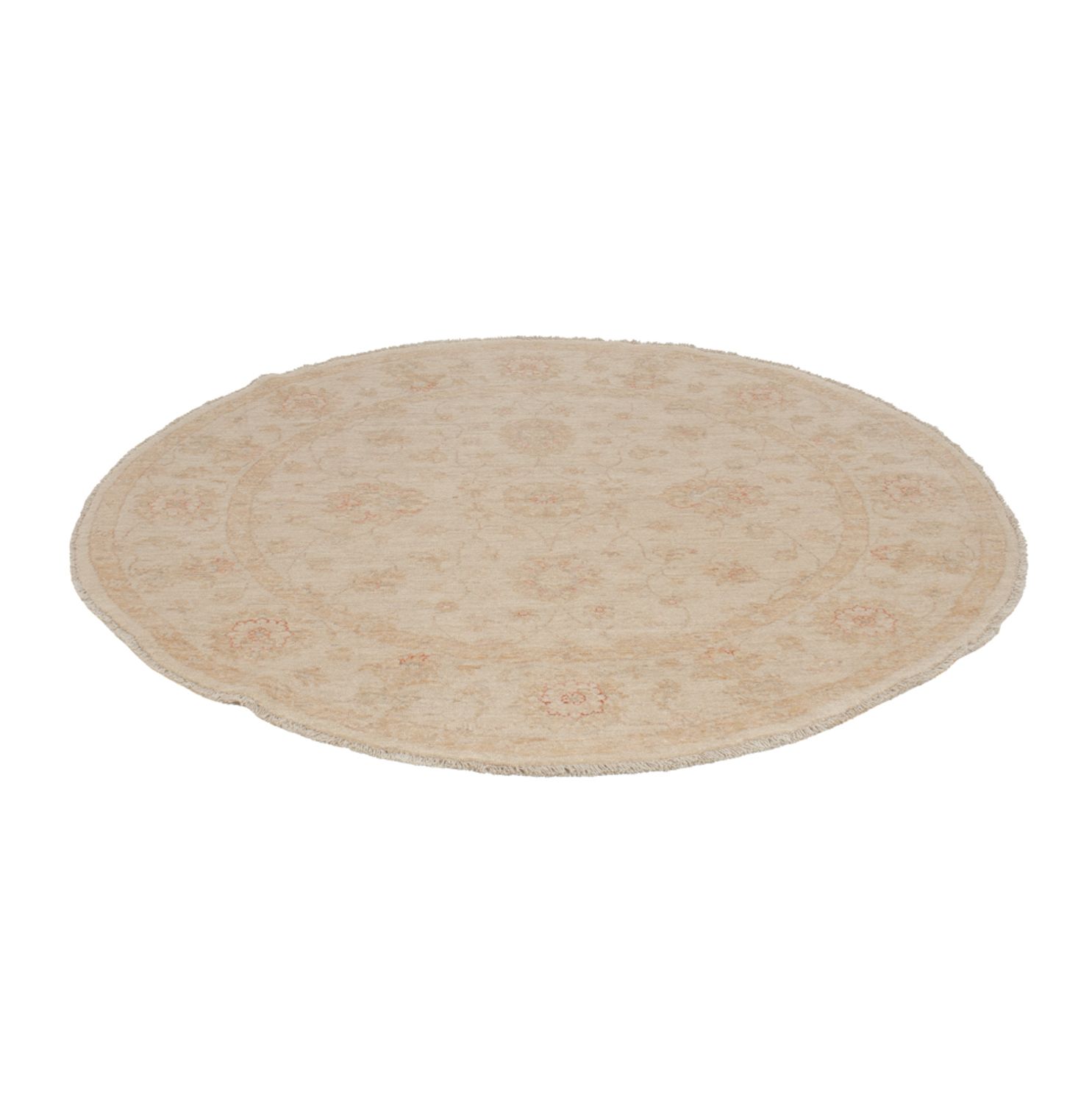 Ziegler Teppe rundt  - 148 x 148 cm - lys beige