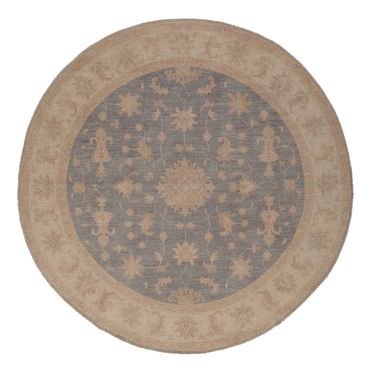 Ziegler Teppe rundt  - 198 x 198 cm - blå