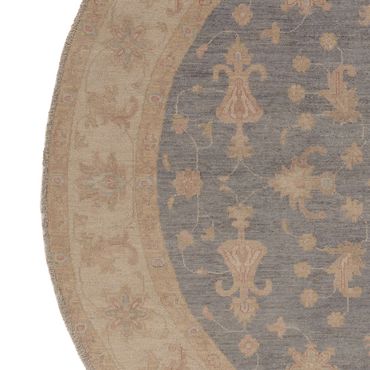 Ziegler Teppe rundt  - 198 x 198 cm - blå