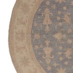 Ziegler Teppe rundt  - 198 x 198 cm - blå