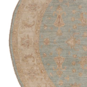 Ziegler Teppe rundt  - 202 x 200 cm - lyseblå