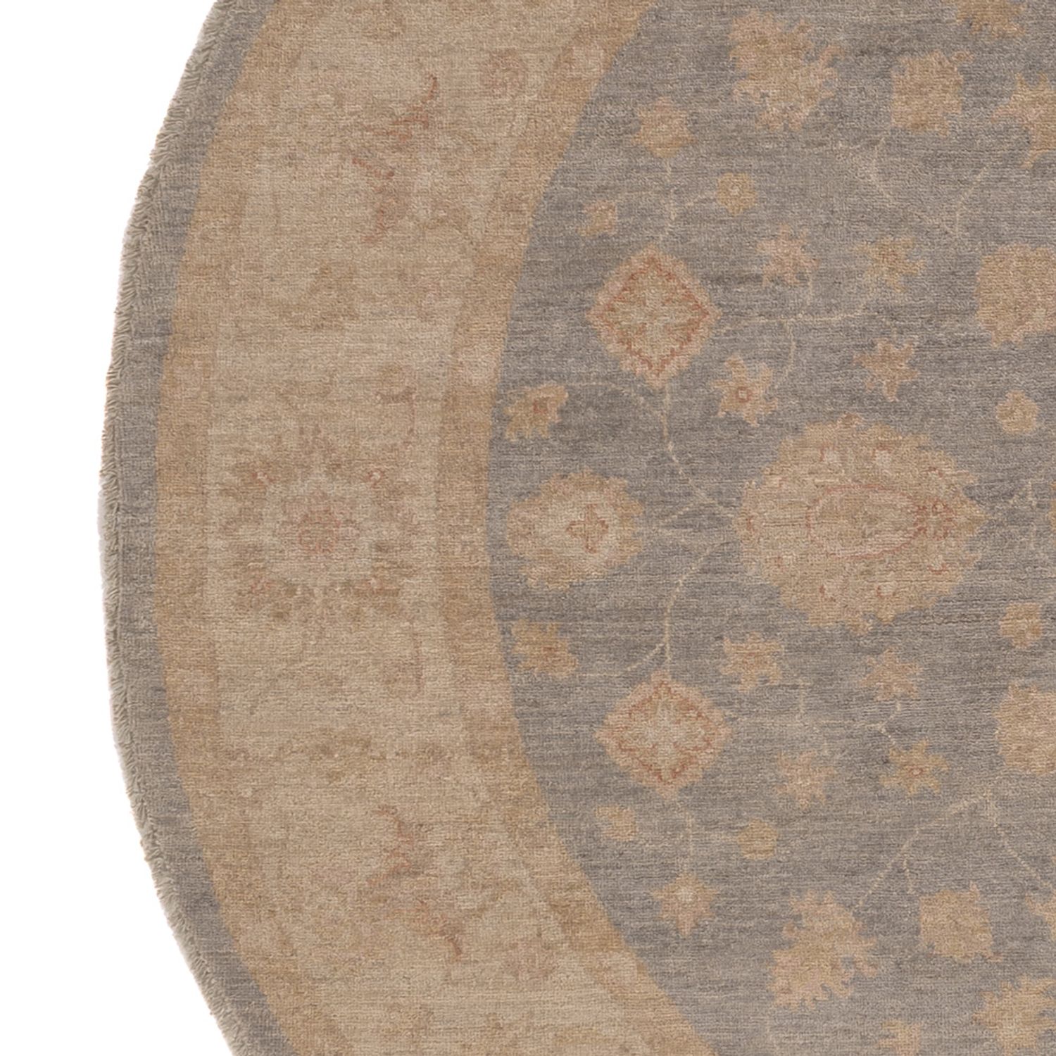 Ziegler Teppe rundt  - 200 x 195 cm - blå