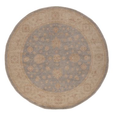 Ziegler Teppe rundt  - 200 x 195 cm - blå
