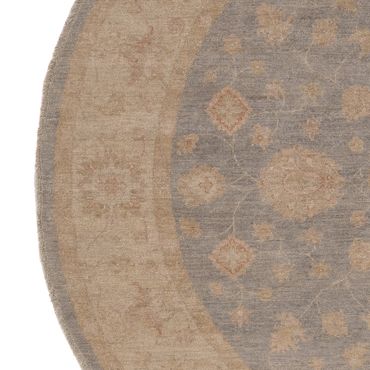 Ziegler Teppe rundt  - 200 x 195 cm - blå