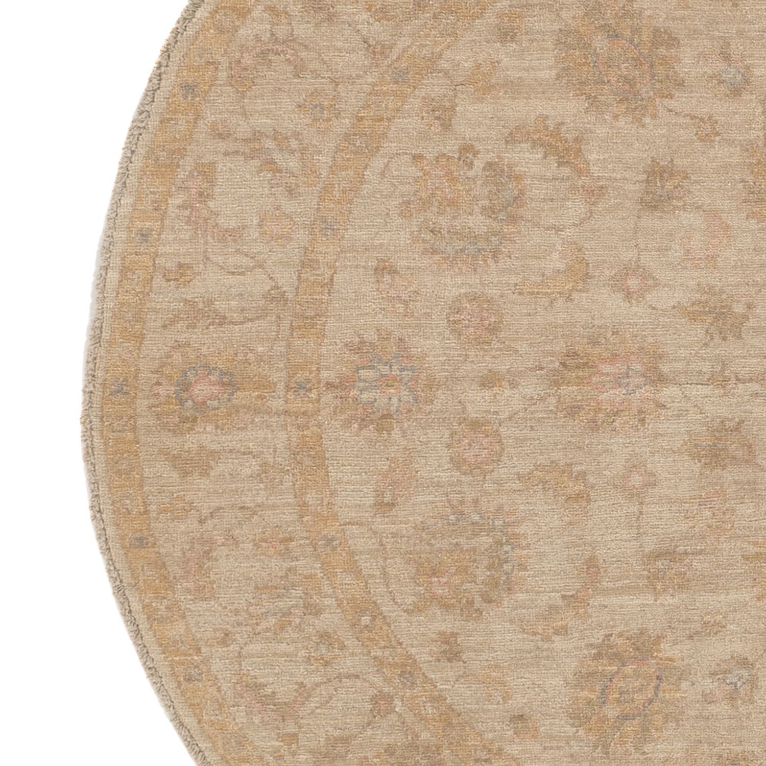 Ziegler Teppe rundt  - 149 x 149 cm - lys beige