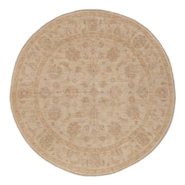 Ziegler Teppe rundt  - 149 x 149 cm - lys beige