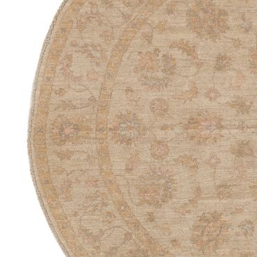Ziegler Teppe rundt  - 149 x 149 cm - lys beige