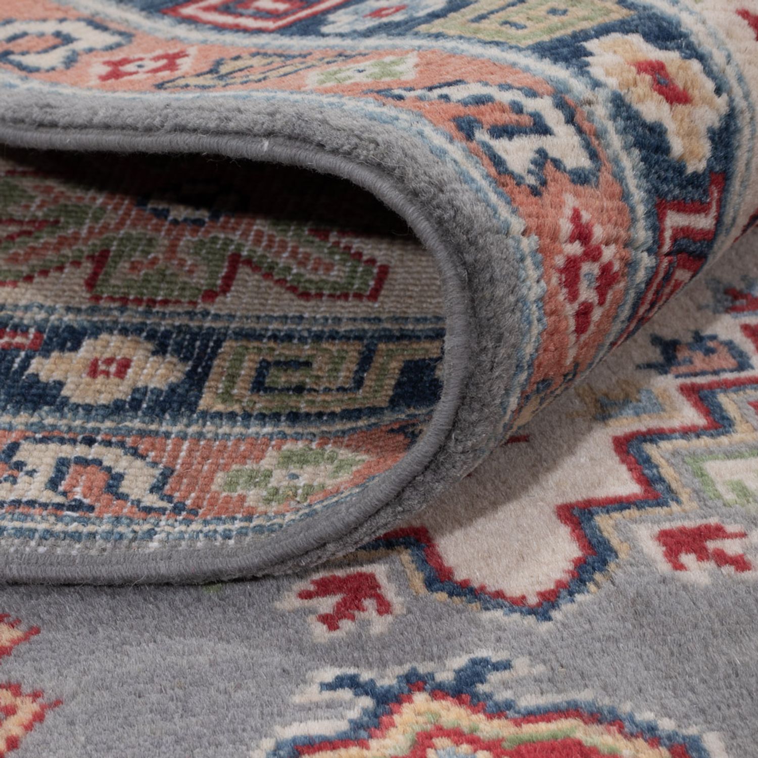 Ziegler Teppich - Kazak - 298 x 198 cm - dunkelblau