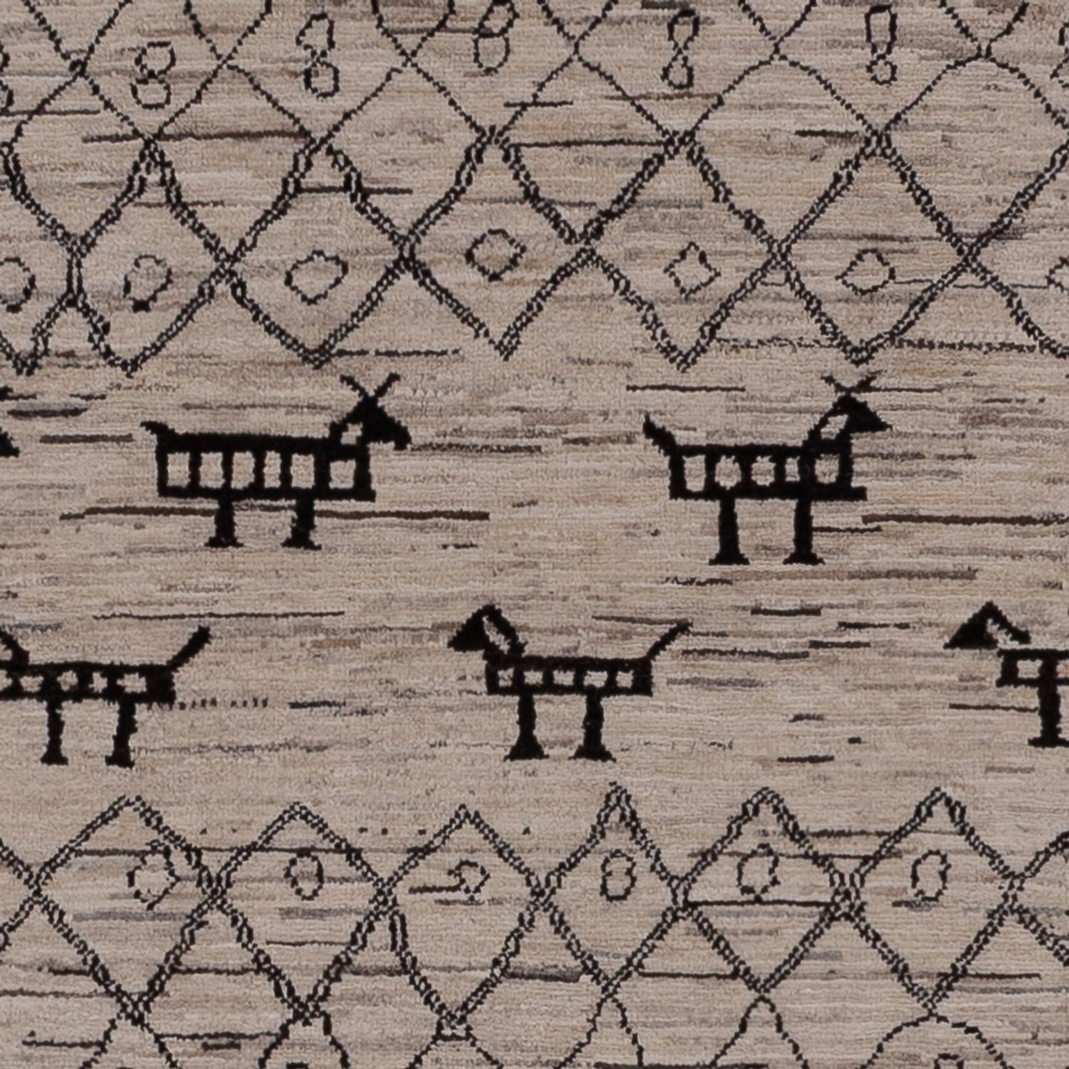 Berber Teppich - 296 x 201 cm - grau