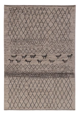 Berber Teppich - 296 x 201 cm - grau