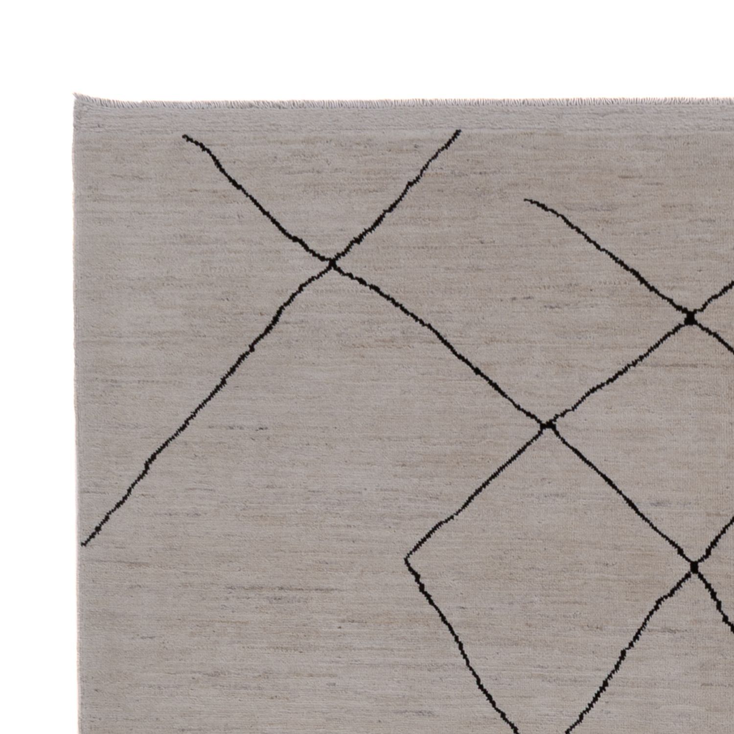 Berber Teppich - 297 x 205 cm - hellgrau