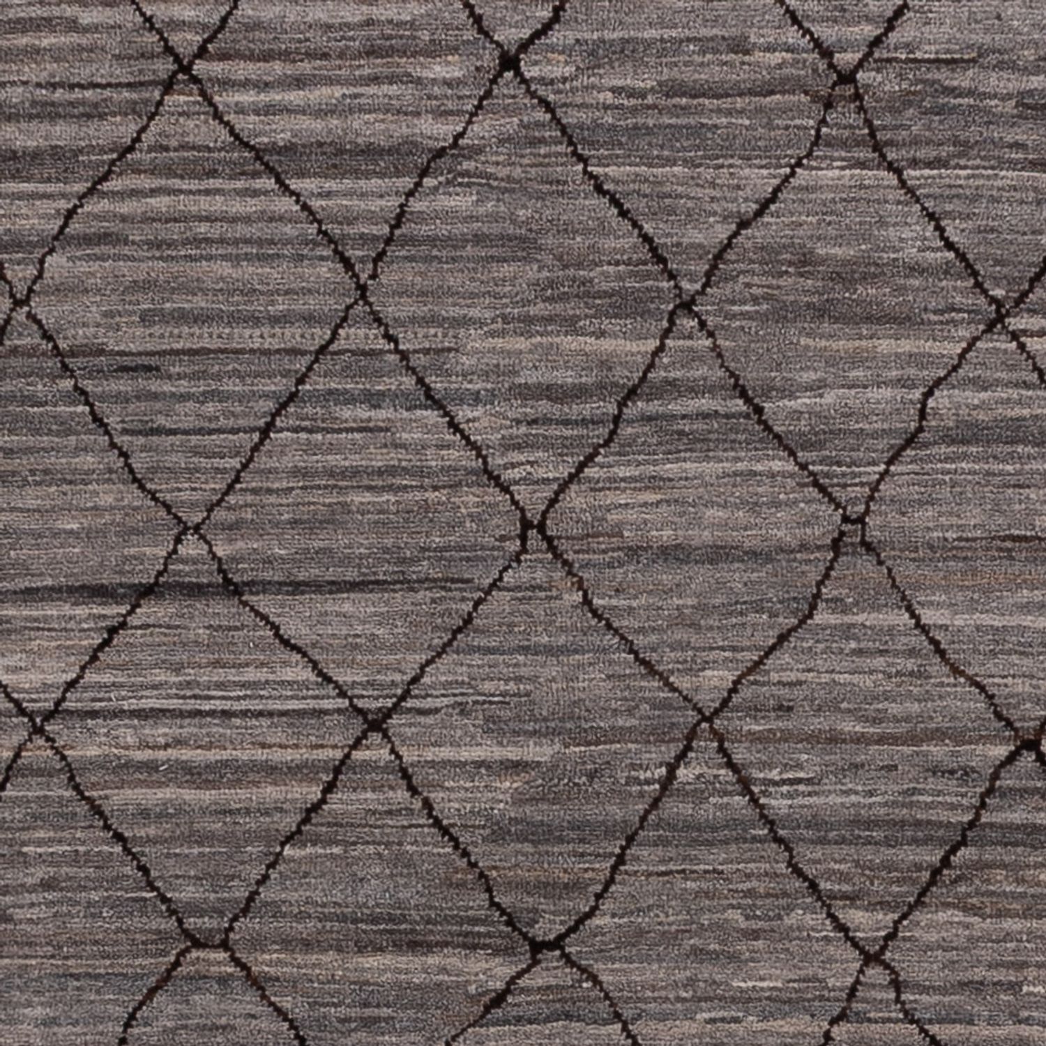 Alfombra bereber - 297 x 199 cm - gris oscuro