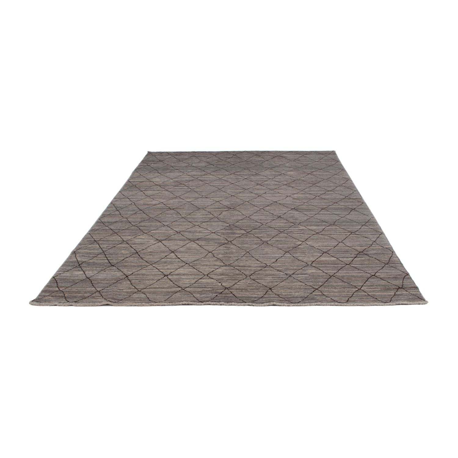 Alfombra bereber - 297 x 199 cm - gris oscuro