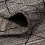 Alfombra bereber - 297 x 199 cm - gris oscuro