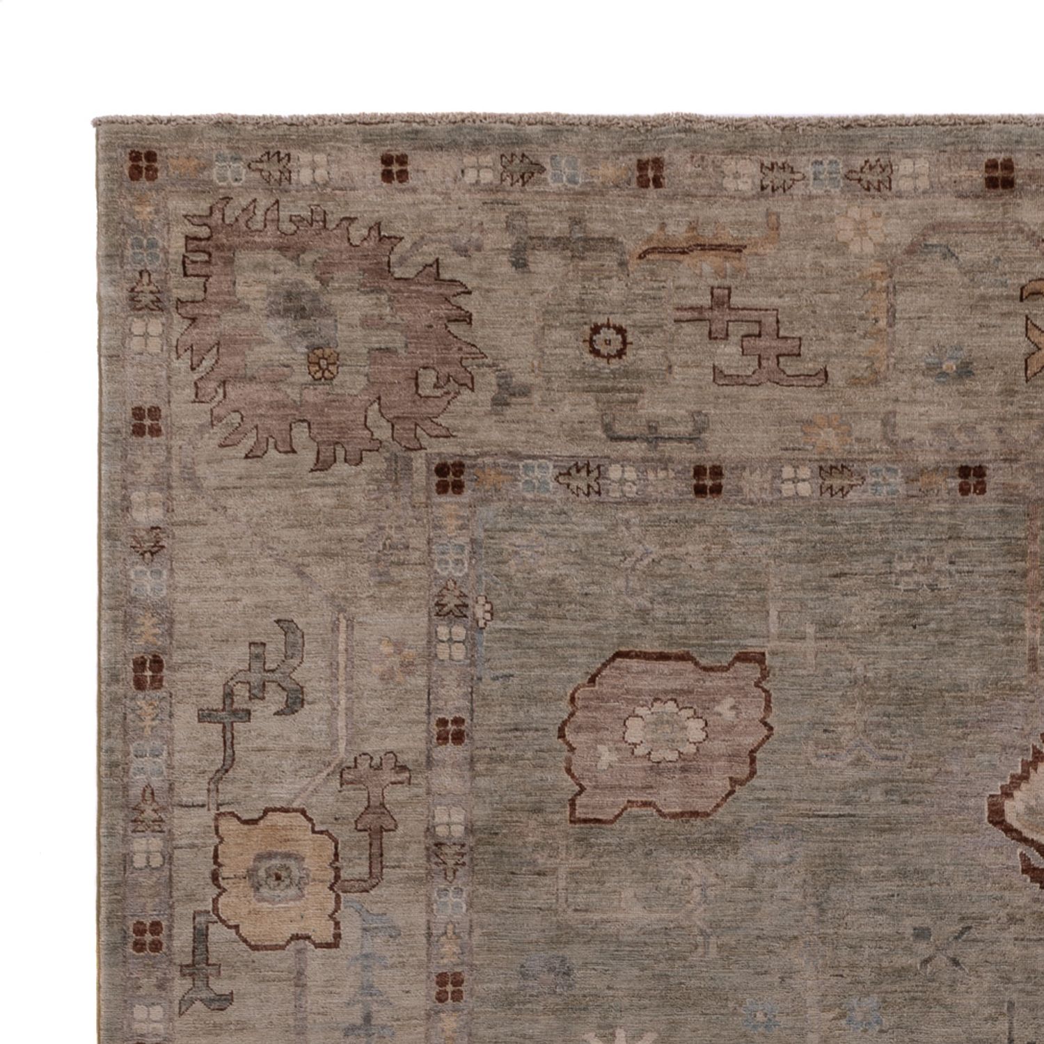 Ziegler Teppich - Usak - 300 x 247 cm - dunkelbeige