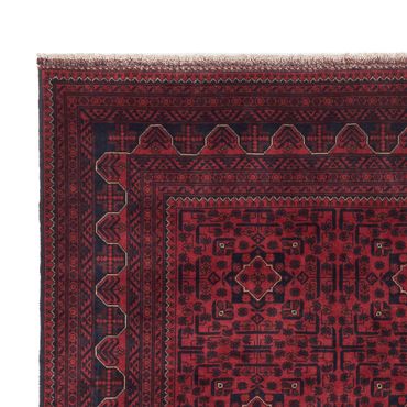 Afghan Teppich - Kunduz - 309 x 203 cm - dunkelrot