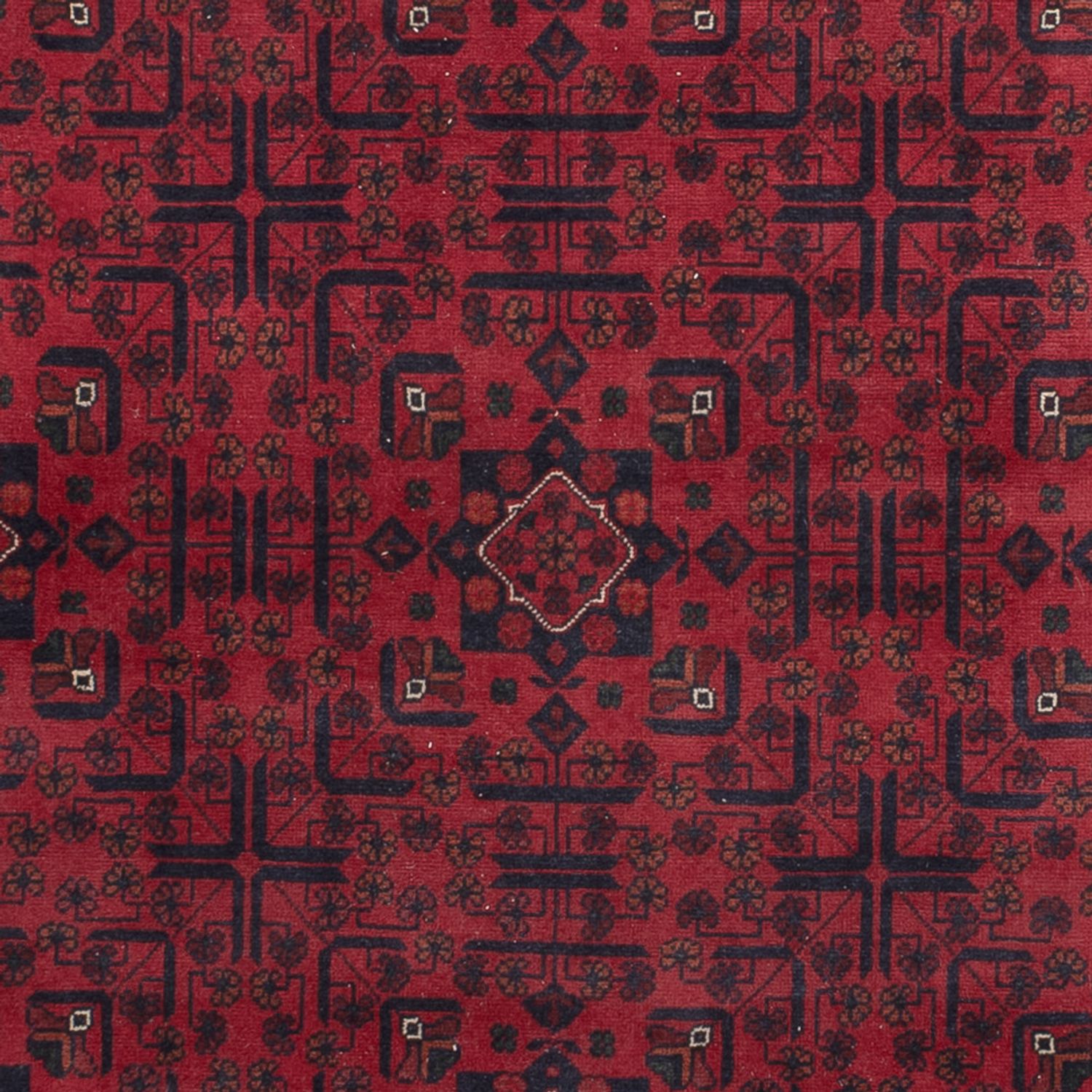 Afghan Teppich - Kunduz - 290 x 198 cm - dunkelrot