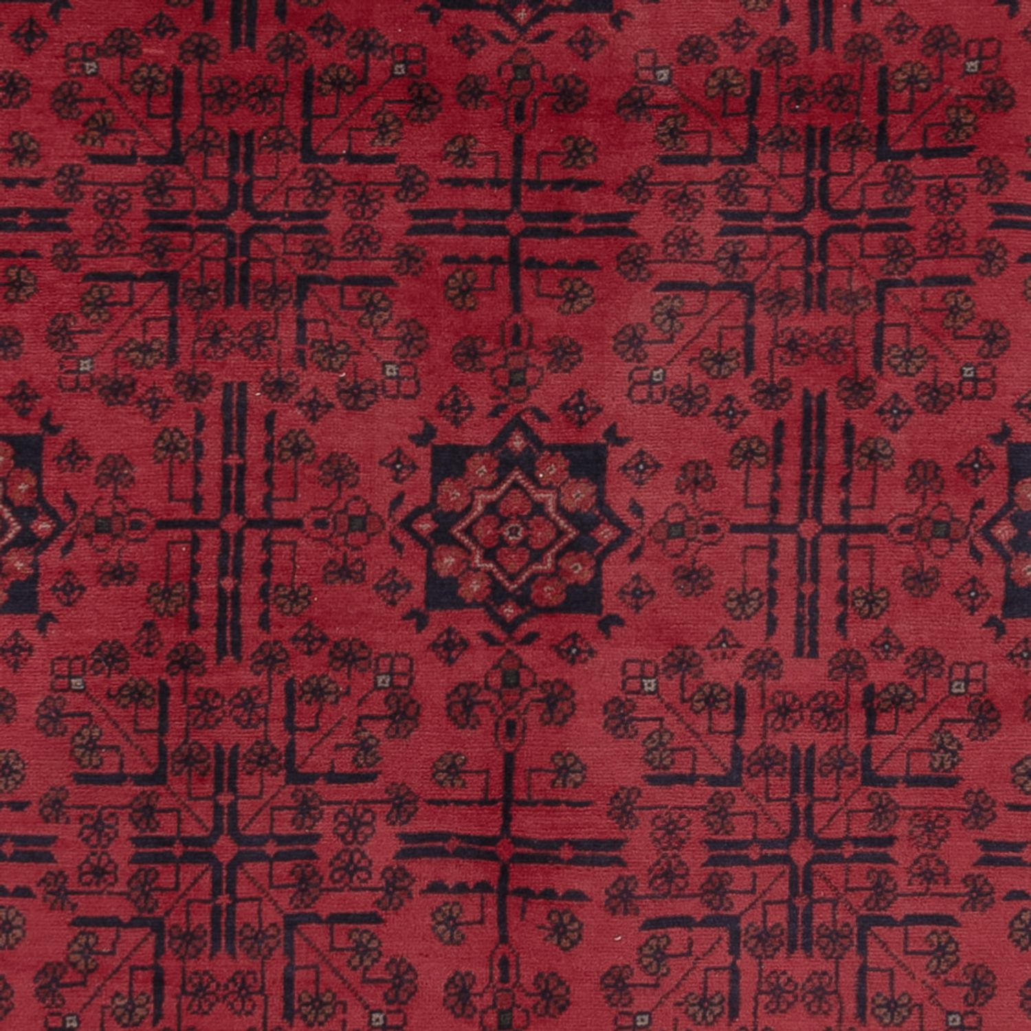 Afghan Teppich - Kunduz - 302 x 200 cm - dunkelrot