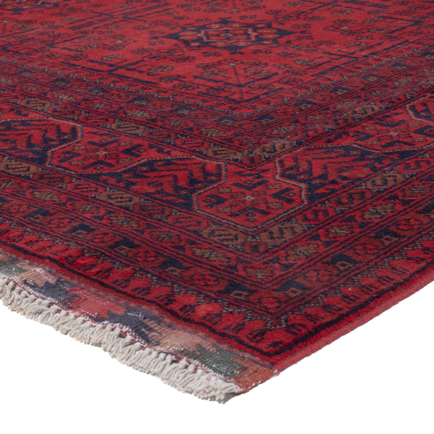 Afghan Teppich - Kunduz - 302 x 200 cm - dunkelrot