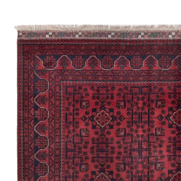 Afghan Teppich - Kunduz - 300 x 198 cm - dunkelrot