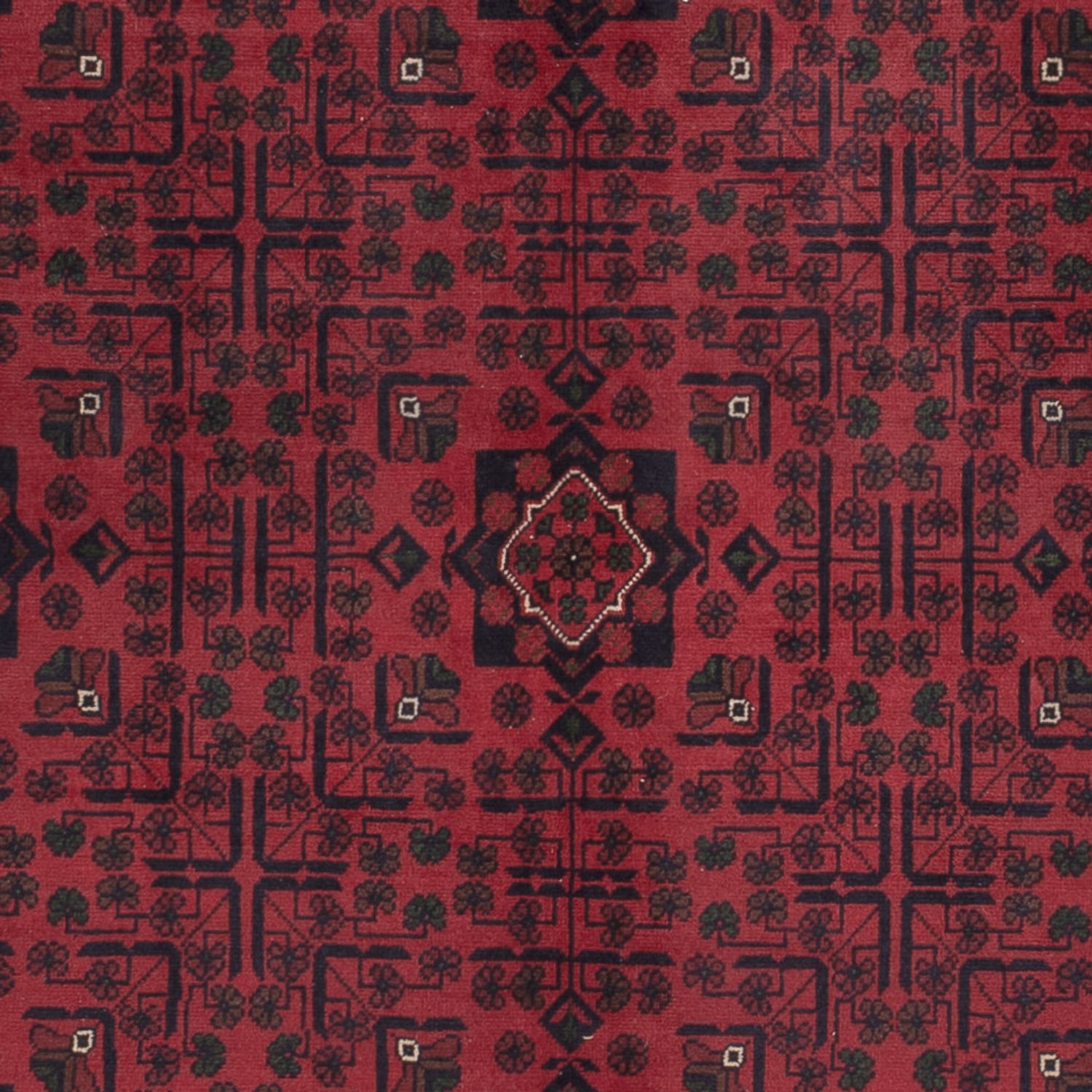 Afghan Teppich - Kunduz - 295 x 198 cm - dunkelrot