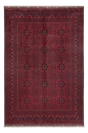 Afghan Teppich - Kunduz - 295 x 198 cm - dunkelrot