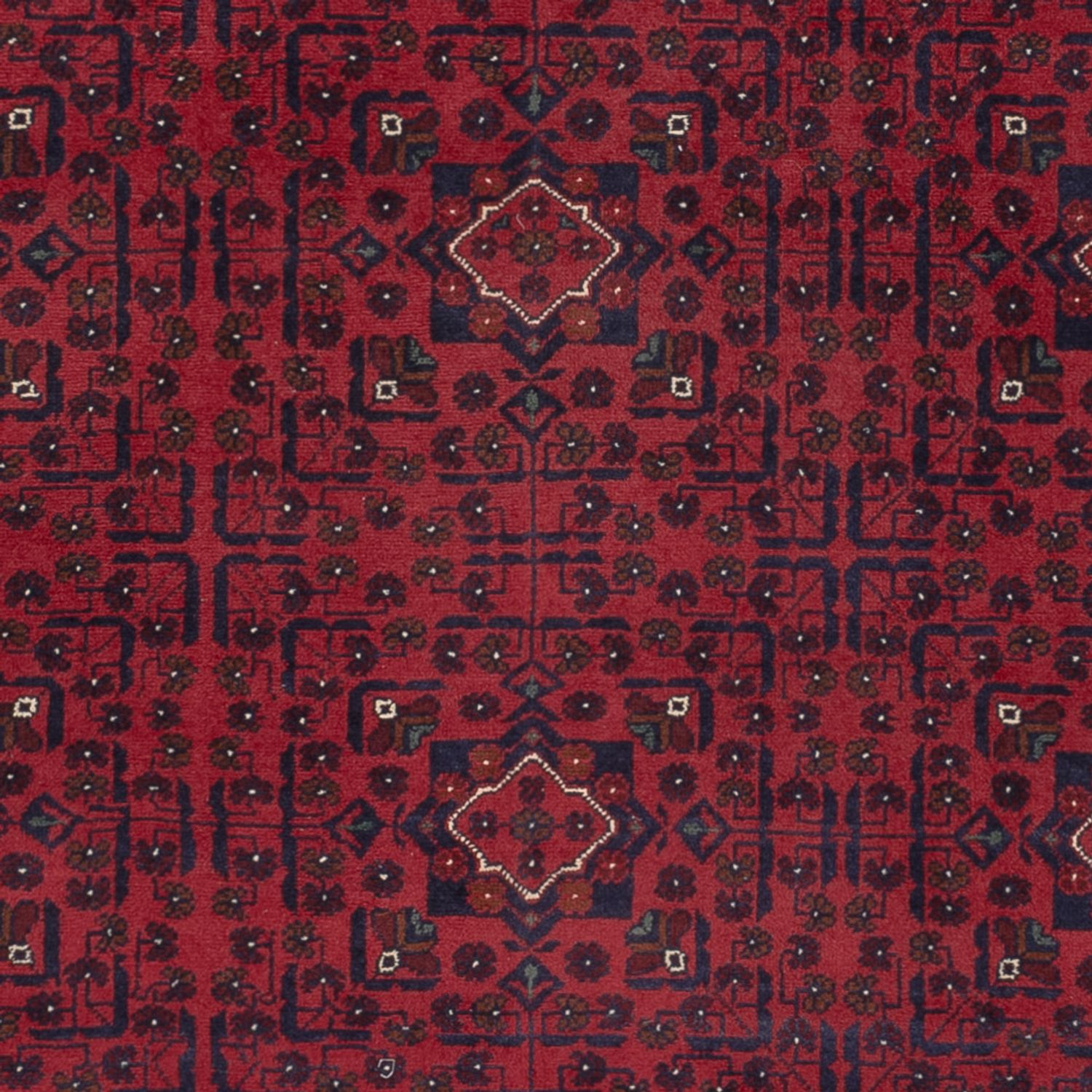 Afghan Teppich - Kunduz - 296 x 197 cm - dunkelrot