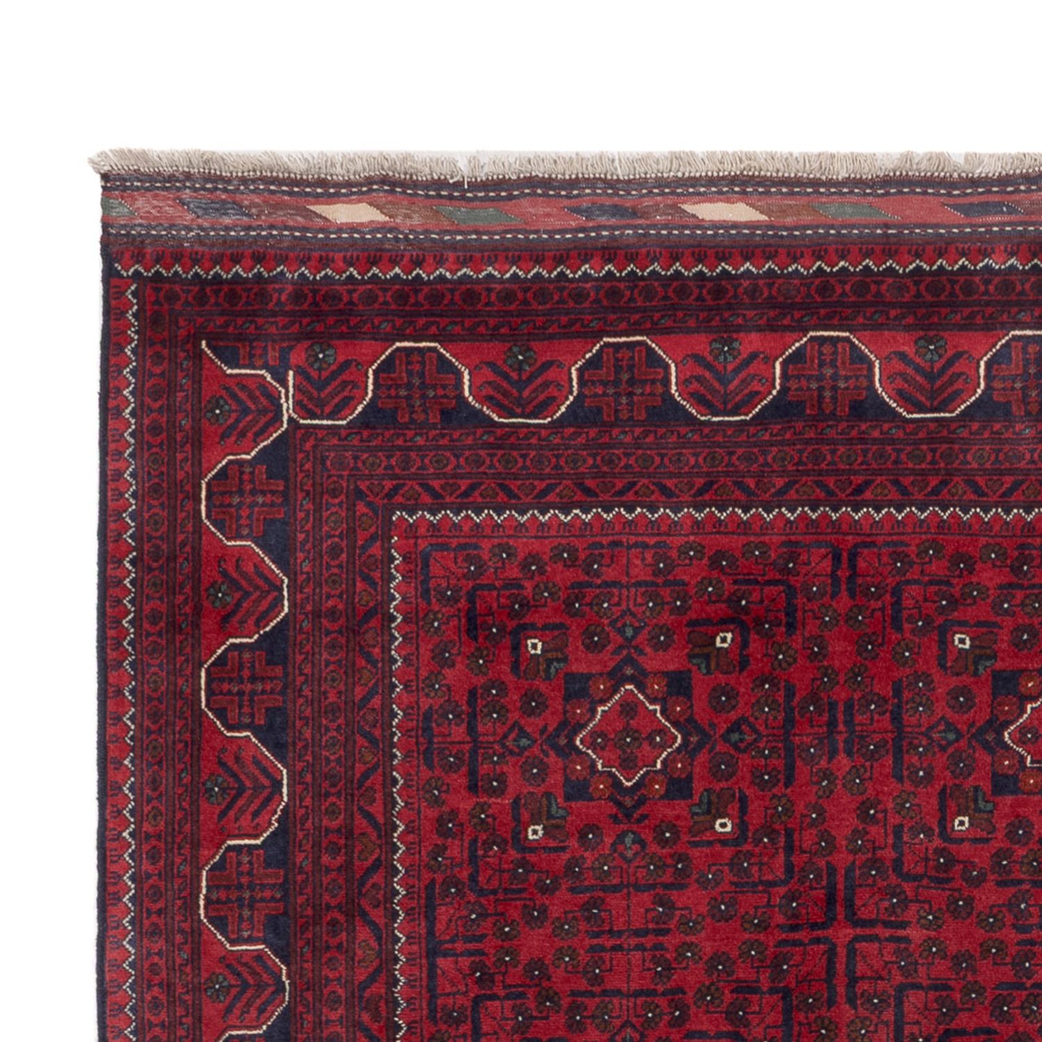 Afghan Teppich - Kunduz - 296 x 197 cm - dunkelrot