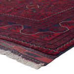 Afghan Teppich - Kunduz - 296 x 197 cm - dunkelrot