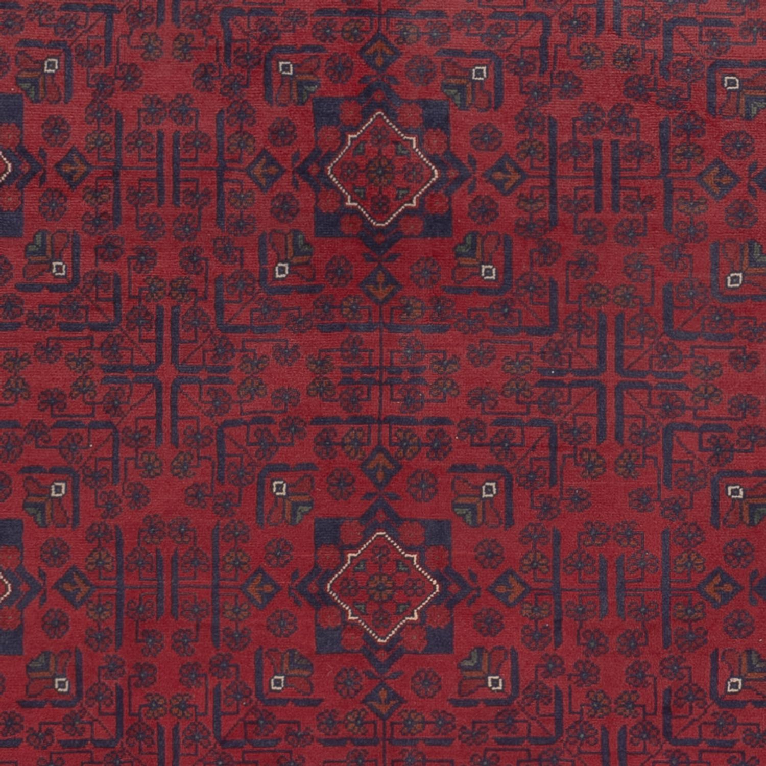 Afghan Teppich - Kunduz - 299 x 197 cm - dunkelrot