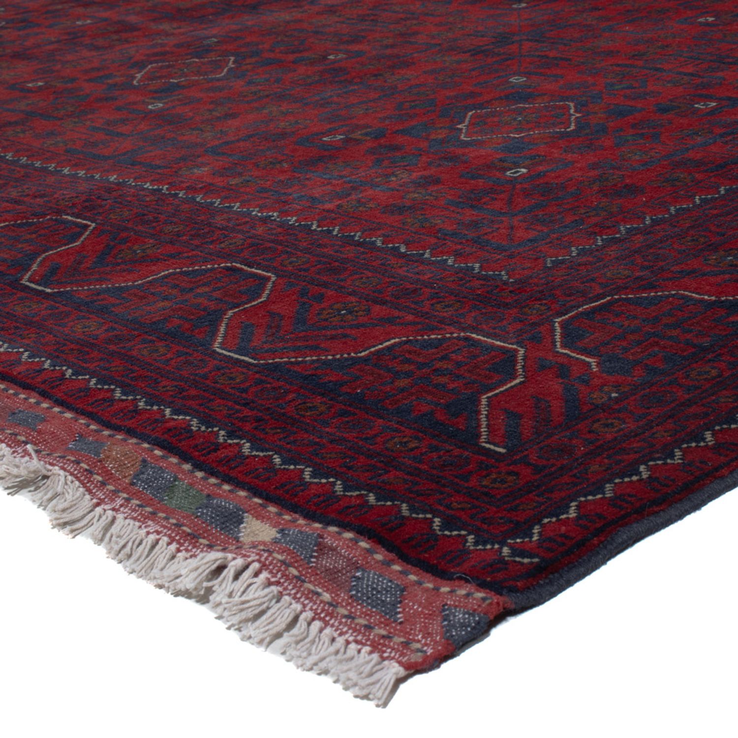 Afghan Teppich - Kunduz - 307 x 197 cm - dunkelrot
