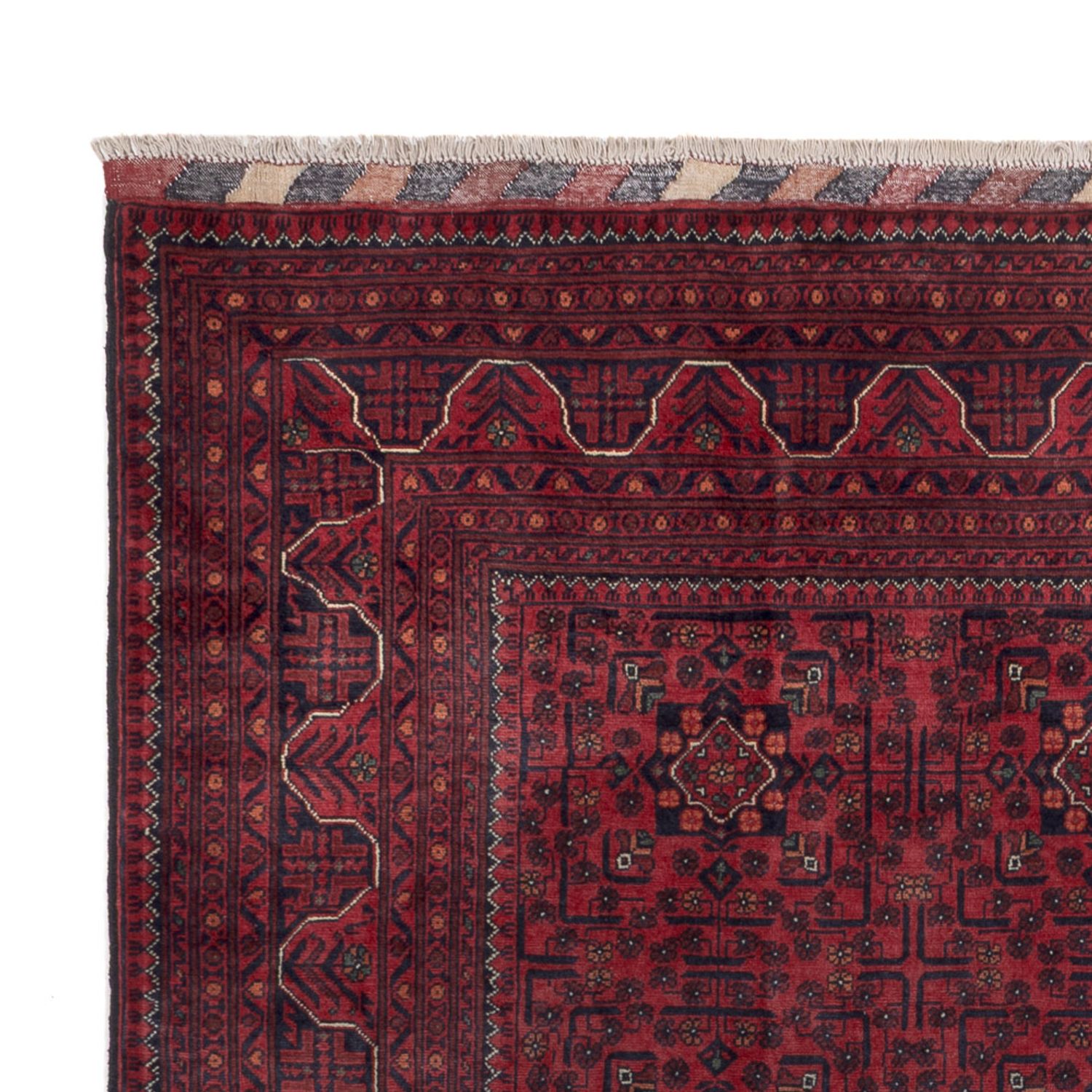 Afghan Teppich - Kunduz - 290 x 199 cm - dunkelrot
