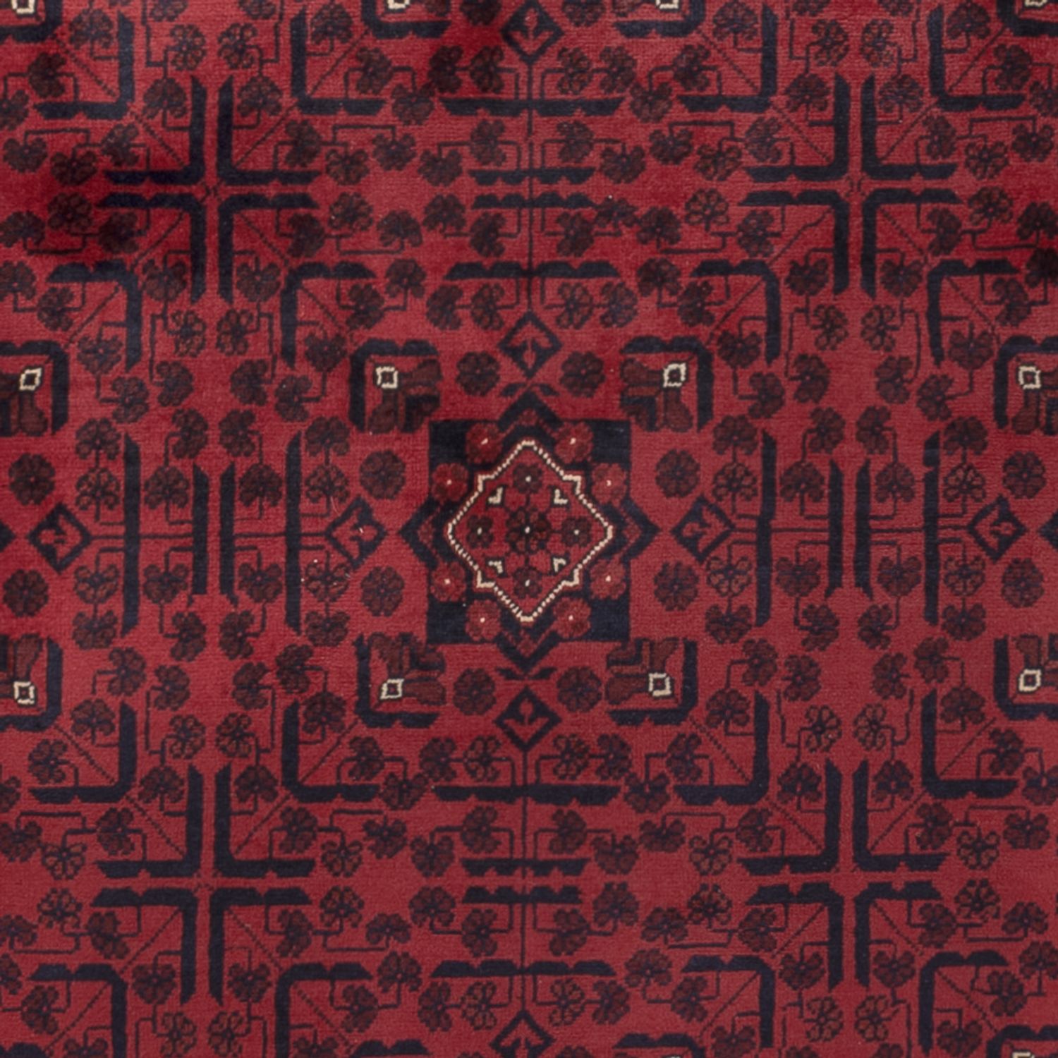 Afghan Teppich - Kunduz - 285 x 197 cm - dunkelrot