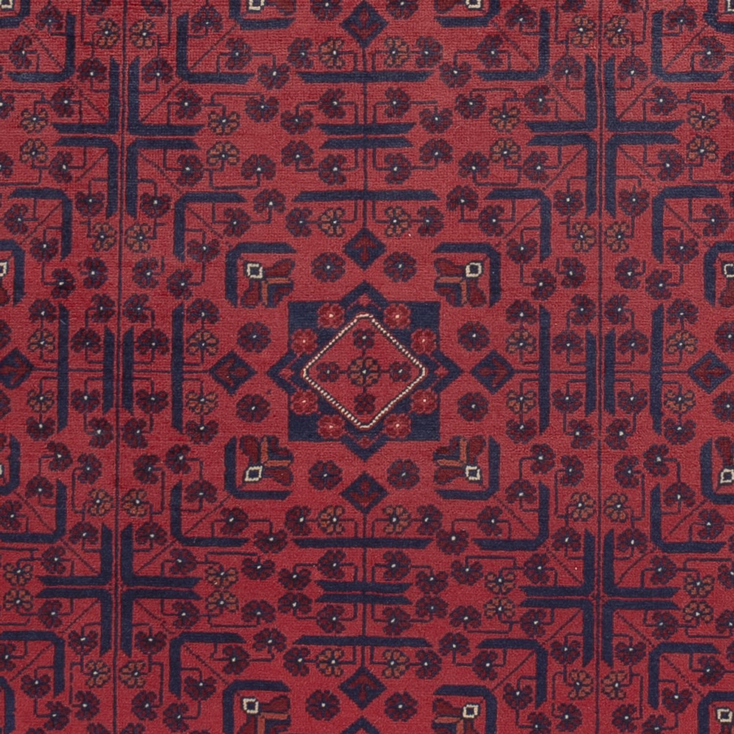 Afghan Teppich - Kunduz - 282 x 201 cm - dunkelrot