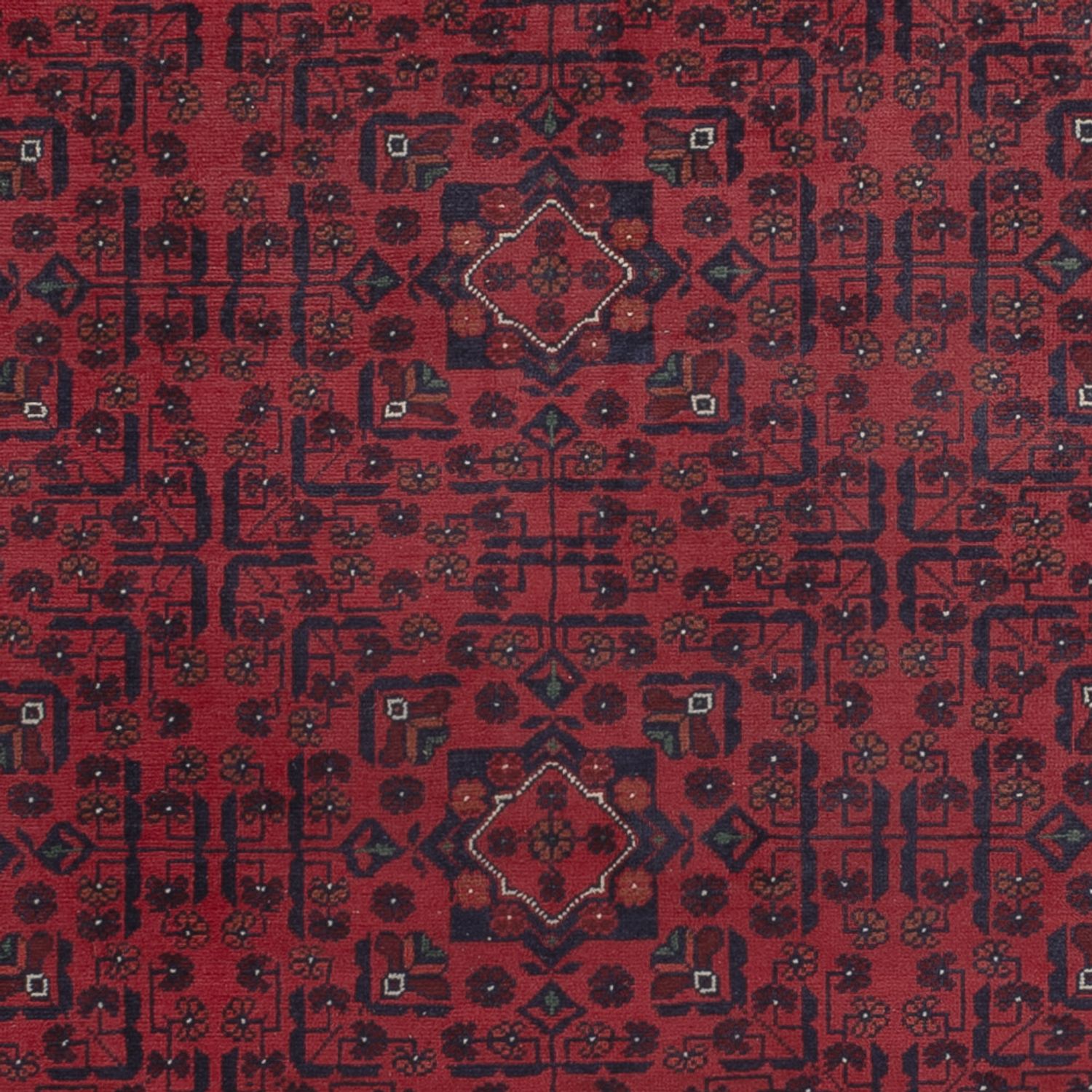 Afghan Teppich - Kunduz - 287 x 195 cm - dunkelrot
