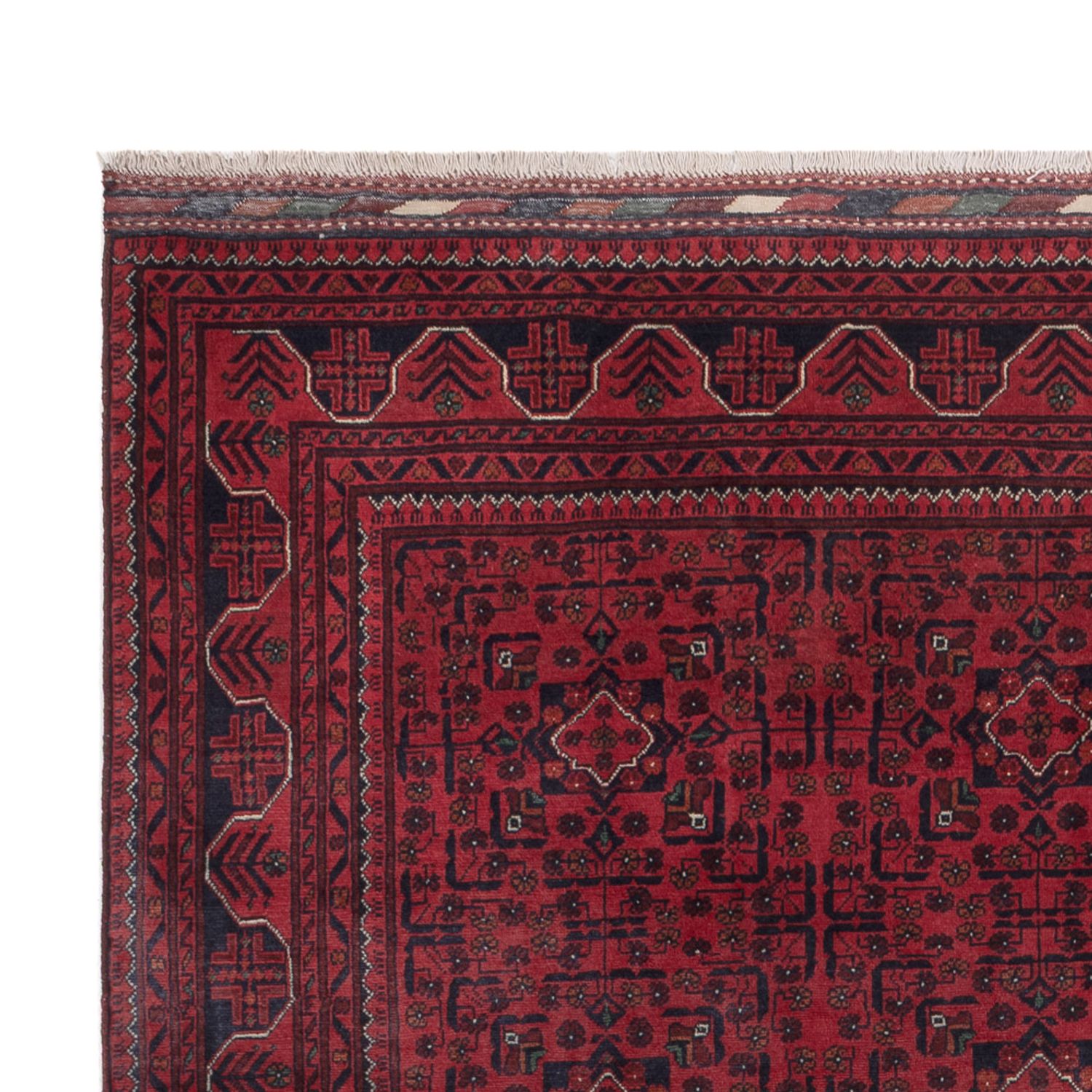 Afghan Teppich - Kunduz - 287 x 195 cm - dunkelrot