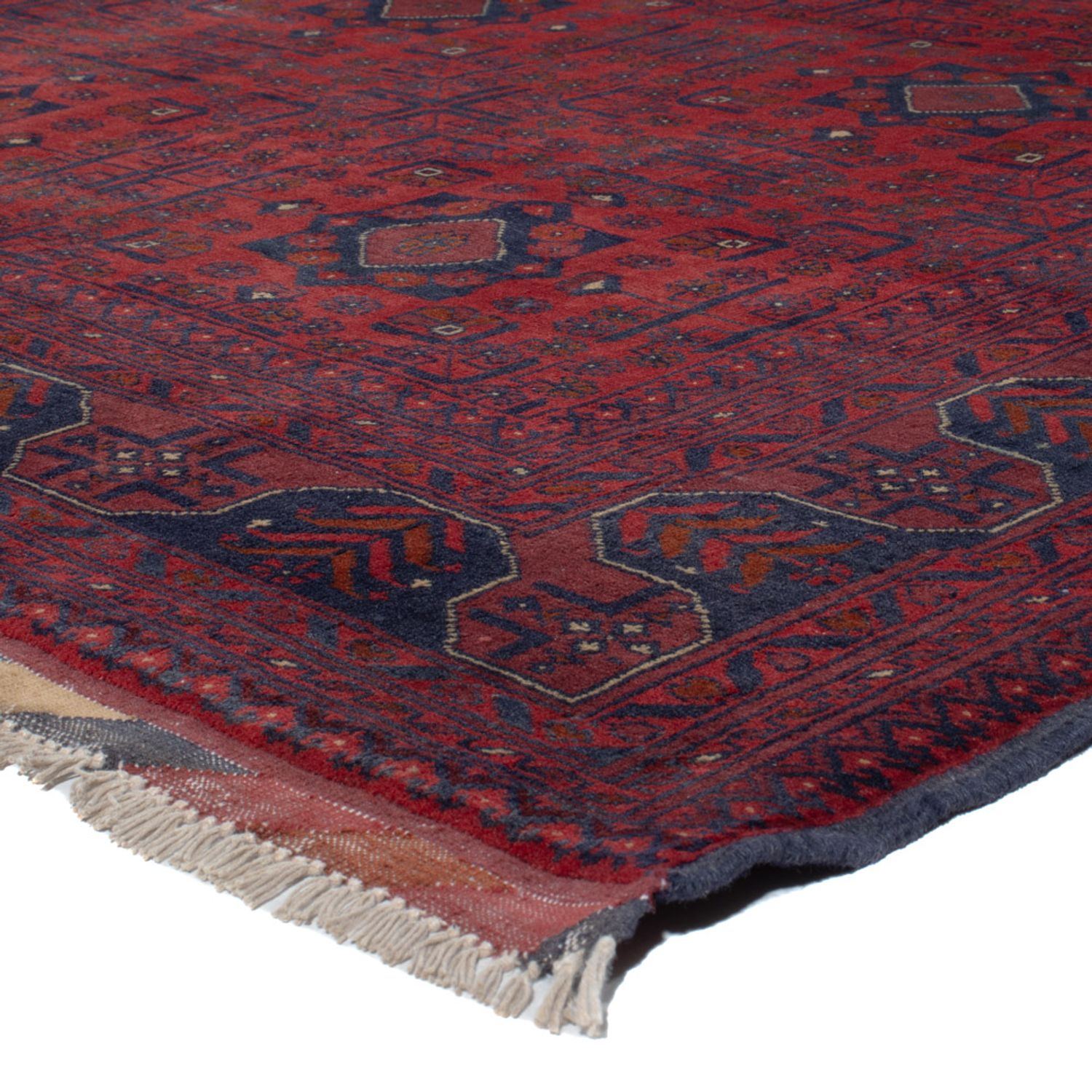 Afghan Teppich - Kunduz - 287 x 200 cm - dunkelrot