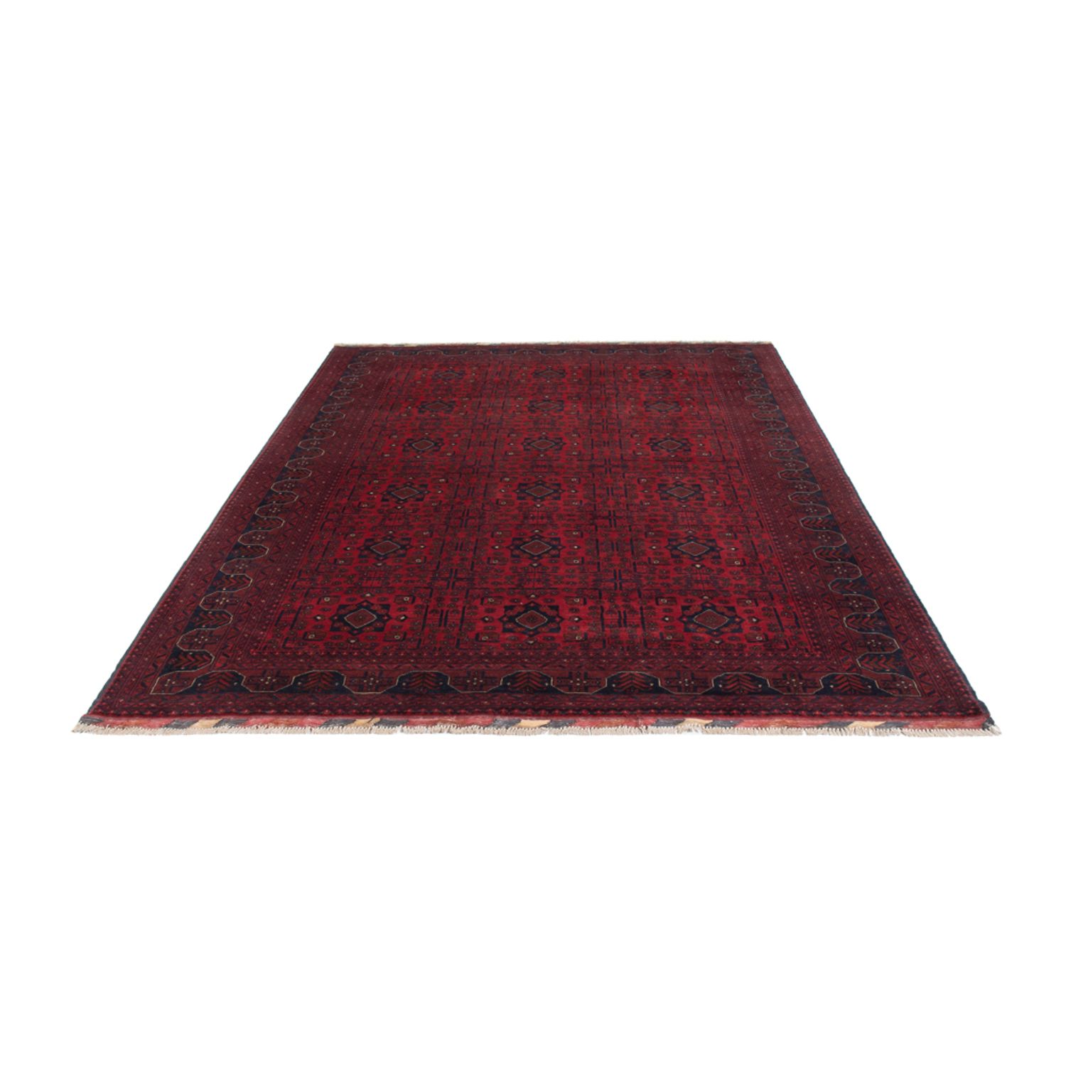 Afghan Teppich - Kunduz - 287 x 200 cm - dunkelrot