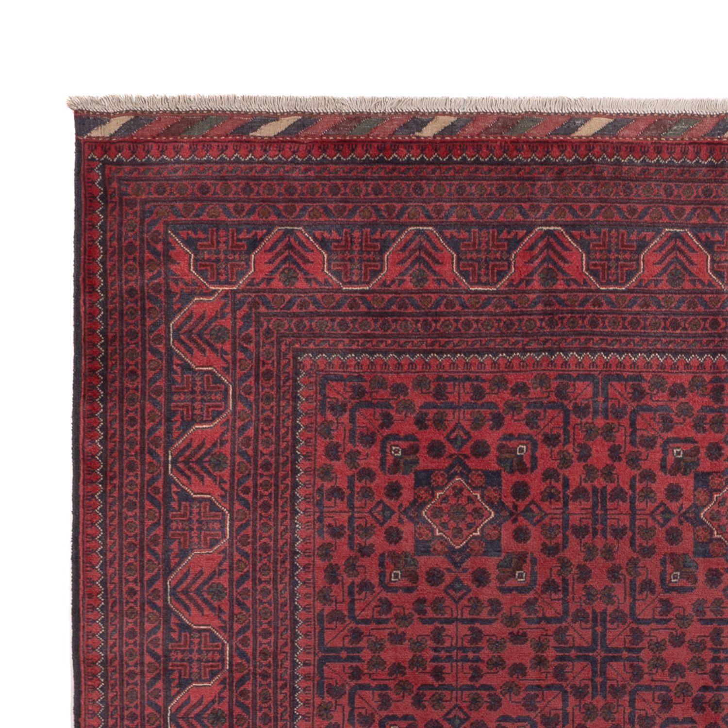Afghan Teppich - Kunduz - 295 x 197 cm - dunkelrot