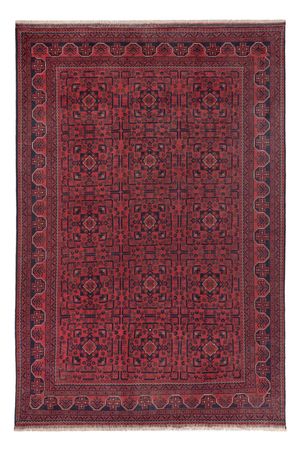Afghan Teppich - Kunduz - 294 x 197 cm - dunkelrot